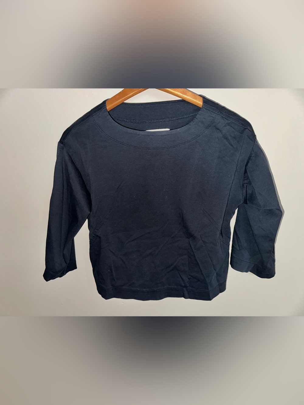 Everlane Cropped Half Sleeve Tee